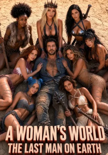 Poster for A Woman's World - The Last Man On Earth Candy Shorts, a post-apocalyptic series on Candy AI