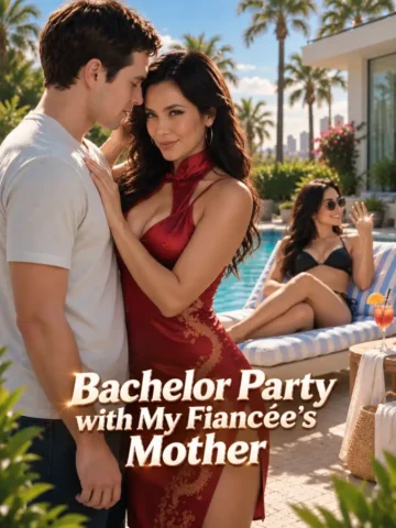Poster for Bachelor Party With My Fiancée's Mother Candy Shorts, a pre-wedding series on Candy AI