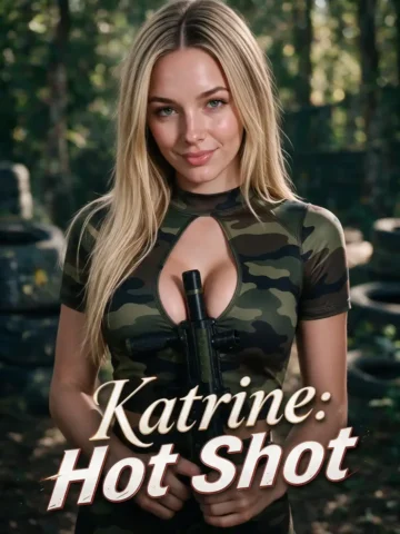 Hot Shot Candy Shorts poster for the anniversary surprise series with Katrine on Candy AI