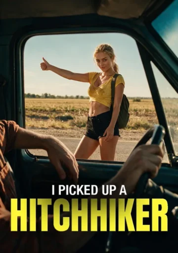 I Picked Up a Hitchhiker Candy Shorts poster showing a desert road story