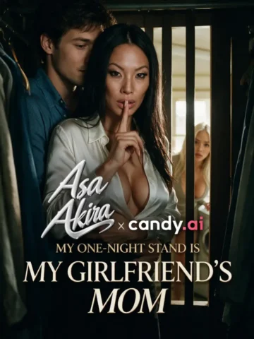 My One-Night Stand Is My Girlfriend's Mom Candy Shorts poster with Asa Akira on Candy AI