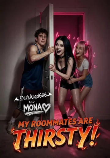 Poster artwork for My Roommates are Thirsty! Candy Shorts series