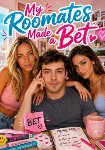 My Roommates Made a Bet Candy Shorts poster showing a shared-house comedy of temptation